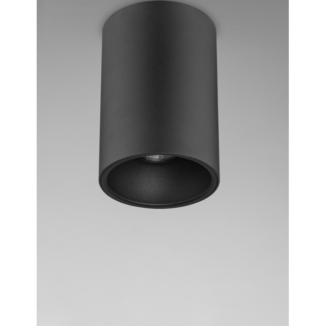 Sandy Black Aluminium LED GU10 1x10 Watt IP20 220-240 Volt Bulb Excluded D: 9.6 H: 14 cm