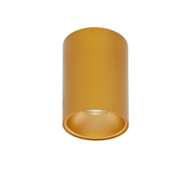 Gold Aluminium LED GU10 1x10 Watt IP20 220-240 Volt Bulb Excluded D: 9.6 H: 14 cm