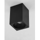 Sandy Black Aluminium LED GU10 1x10 Watt IP20 220-240 Volt Bulb Excluded L: 9.5 W: 9.5 H: 14.5 cm