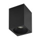 Sandy Black Aluminium LED GU10 1x10 Watt IP20 220-240 Volt Bulb Excluded L: 9.5 W: 9.5 H: 14.5 cm