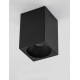 Sandy Black Aluminium LED GU10 1x10 Watt IP20 220-240 Volt Bulb Excluded L: 9.5 W: 9.5 H: 14.5 cm
