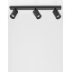 Sandy Black Aluminium LED GU10 3x10 Watt IP20 220-240 Volt Bulb Excluded D: 55 W: 6 H: 12.7 cm