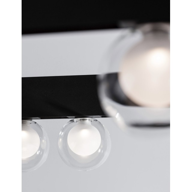 Sandy Black Aluminium & Glass 5W DC24V Philips D:10 H:15 380Lm 3000K IP20