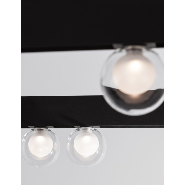 Sandy Black Aluminium & Glass 5W DC24V Philips D:10 H:15 380Lm 3000K IP20