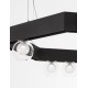 Sandy Black Aluminium & Glass 5W DC24V Philips D:10 H:15 380Lm 3000K IP20