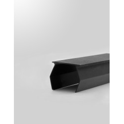 Cutable Cover For Magnetic RailSandy Black PVC CoverL: 1 met