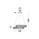 Chrome Metal & Crystal LED 50W 230 Volt 4070Lm 3500K IP20 Class I D: 60 H: 120 cm 9019720