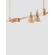 Magnetic Tubular Structure Satin Gold Aluminium IP20 Included Driver 60 Watt AC220-240V Output 24V DC L: 150 H: 75 cm