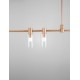 Magnetic Tubular Structure Satin Gold Aluminium IP20 Included Driver 60 Watt AC220-240V Output 24V DC L: 150 H: 75 cm