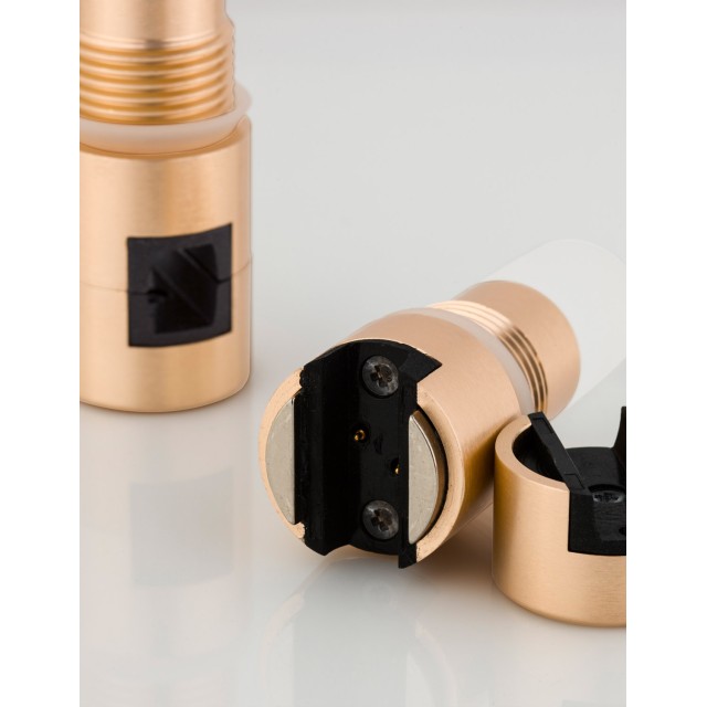 Satin Gold Aluminium 5W DC24V Philips D: 3 H: 9.2 600Lm 3000K IP20