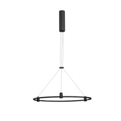 Magnetic Circular Structure Sandy Black Aluminium IP20 Included Driver 60 Watt AC220-240V Output 24V DC D: 60 H: 120 cm