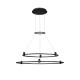 Magnetic Circular Structure Sandy Black Aluminium IP20 Included Driver 200 Watt AC220-240V Output 24V DC D1: 80 D2: 60 H: 150 cm
