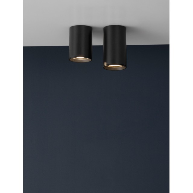 Sandy Black Aluminium LED GU10 1x10 Watt IP20 AC220-240 Volt D: 6 H: 10 cm