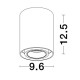 Σποτ Οροφής 1xGU10 Περιστρεφόμενο 12,5cm Ulty Nova Luce