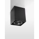 Sandy Black Aluminium LED GU10 1x10 Watt IP20 AC220-240 Volt L: 9.6 W: 9.6 H: 12.5 cm