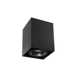 Sandy Black Aluminium LED GU10 1x10 Watt IP20 AC220-240 Volt L: 9.6 W: 9.6 H: 12.5 cm