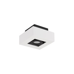 Sandy White Aluminium LED GU10 1x10 Watt IP20 100-260 Volt Bulb Excluded L: 14.5 W: 14.5 H: 8.6 cm