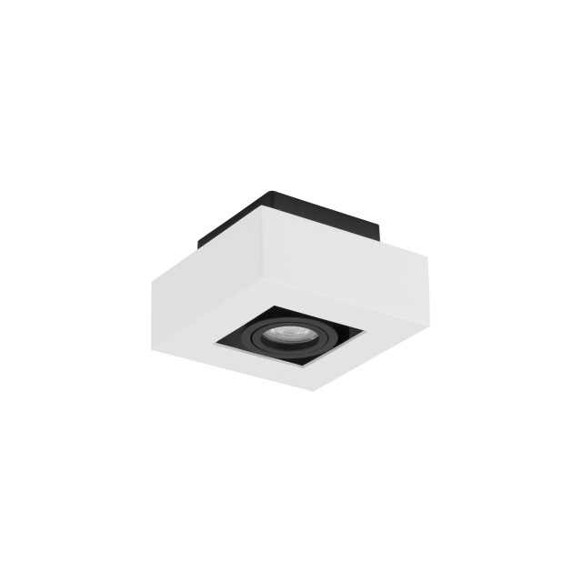 Sandy White Aluminium LED GU10 1x10 Watt IP20 100-260 Volt Bulb Excluded L: 14.5 W: 14.5 H: 8.6 cm