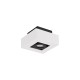 Sandy White Aluminium LED GU10 1x10 Watt IP20 100-260 Volt Bulb Excluded L: 14.5 W: 14.5 H: 8.6 cm