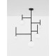 Opal Glass Sandy Black Aluminium LED G9 5x5 Watt 230 Volt IP20 Bulb Excluded L: 73 H: 100 cm 9043304