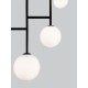 Opal Glass Sandy Black Aluminium LED G9 5x5 Watt 230 Volt IP20 Bulb Excluded L: 73 H: 100 cm 9043304