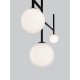 Opal Glass Sandy Black Aluminium LED G9 5x5 Watt 230 Volt IP20 Bulb Excluded L: 73 H: 100 cm 9043304