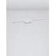 Sandy White Aluminum & Acrylic LED 30 Watt 230 Volt 2422Lm 3000 IP44 L: 96 W: 14 H: 6 cm 9053301