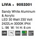 Sandy White Aluminum & Acrylic LED 30 Watt 230 Volt 2422Lm 3000 IP44 L: 96 W: 14 H: 6 cm 9053301