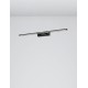 Sandy Black Aluminum & Acrylic LED 30 Watt 230 Volt 2422Lm 3000 IP44 L: 96 W: 14 H: 6 cm 9053302
