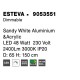 Dimmable Sandy White Aluminium &Acrylic LED 48 Watt 230 Volt 2400Lm 3000 IP20 D: 65 H: 150 cm 9053551