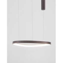 Dimmable Coffee Brown Aluminium &Acrylic LED 48 Watt 230 Volt 2400Lm 3000 IP20 D: 65 H: 150 cm 9053553