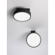 Sandy Black Aluminium & Acrylic LED 20W AC220-240V IP20 Philips TUV driver 1657Lm Beam: 120o CRI>80 D: 20 H:9.5 cm 2700-6000K CCT