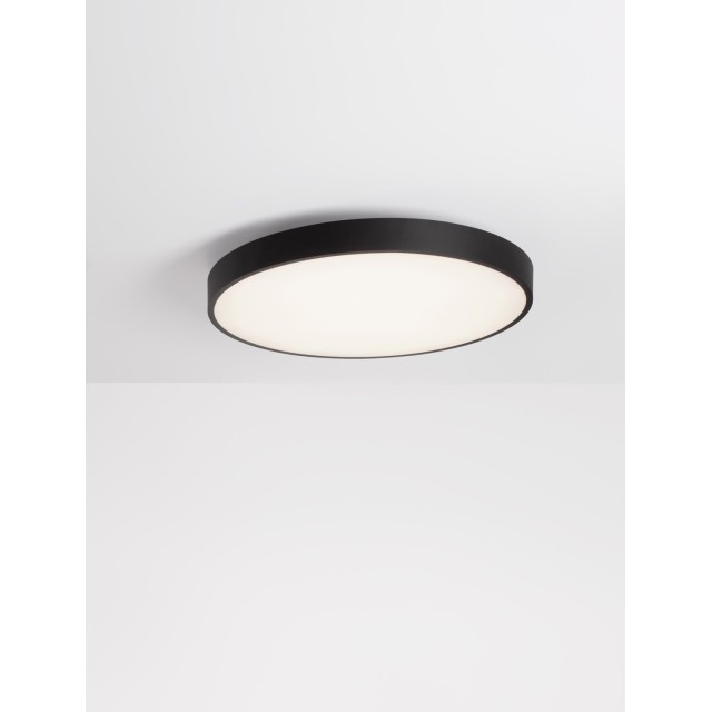 Sandy Black Aluminium & Acrylic LED 24W AC220-240V IP20 Eaglerise TUV TRIAC Dimmable driver 2341Lm Beam: 120o CRI>80 D: 40 H: 10 cm 2700-6000K CCT