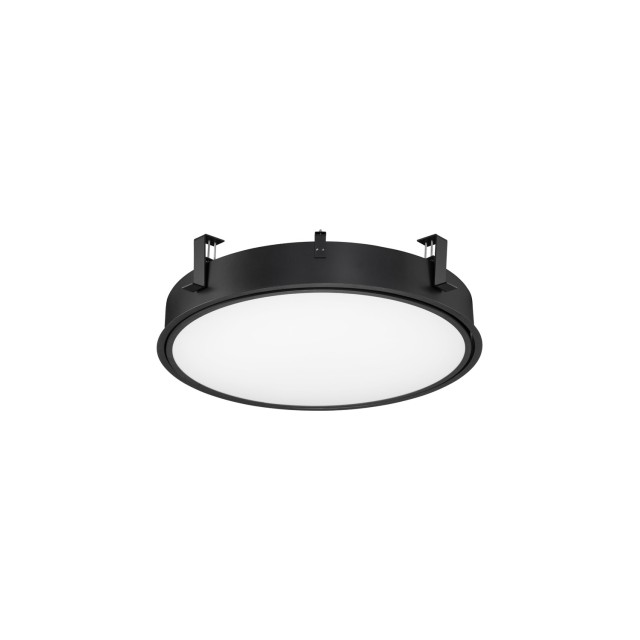 Sandy Black Aluminium & Acrylic LED 40W AC220-240V IP20 Eaglerise TUV driver 4491Lm Beam: 120o CRI>80 D: 60 H:12.5 cm Cut Out: 62.5 cm 2700-6000K CCT