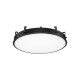 Sandy Black Aluminium & Acrylic LED 120W AC220-240V IP20 Eaglerise TUV driver 10744Lm Beam: 120o CRI>80 D: 100 H:12.5 cm Cut Out: 100.3 cm 2700-6000K CCT