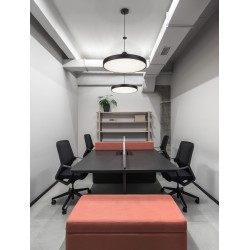 Sandy Black Aluminium & Acrylic LED 24W AC220-240V IP20 2341Lm CRI>80 Beam Angle: 120o D: 40 H1:5.5 H2:120 cm 2700-6000K CCT