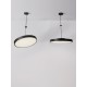 Sandy Black Aluminium & Acrylic LED 24W AC220-240V IP20 2341Lm CRI>80 Beam Angle: 120o D: 40 H1:5.5 H2:120 cm 2700-6000K CCT