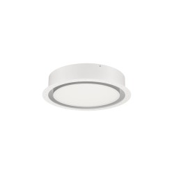 Sandy White Aluminium & Acrylic LED 24W AC220-240V IP20 Eaglerise TUV driver 2341Lm Beam: 120o CRI>80 D: 40 H:12 cm Cut Out: 47.5 cm 2700-6000K CCT