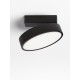 Sandy Black Aluminium & Acrylic LED 20W AC220-240V IP20 Philips TUV driver 1657Lm Beam: 120o CRI>80 D: 20 H:9.5 cm 3000K Dimmable