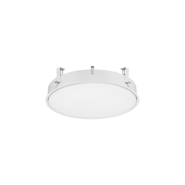 Sandy White Aluminium & Acrylic LED 40W AC220-240V IP20 Eaglerise TUV driver 4491Lm Beam: 120o CRI>80 D: 60 H:12.5 cm Cut Out: 62.5 cm 3000K Dimmable