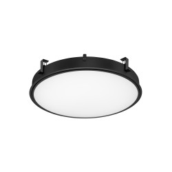 Sandy Black Aluminium & Acrylic LED 80W AC220-240V IP20 Eaglerise TUV driver 9049Lm Beam: 120o CRI>80 D: 80 H:12.5 cm Cut Out: 83 cm 3000K Dimmable