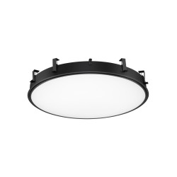 Sandy Black Aluminium & Acrylic LED 120W AC220-240V IP20 Eaglerise TUV driver 10744Lm Beam: 120o CRI>80 D: 100 H:12.5 cm Cut Out: 100,3 cm 3000K Dimmable