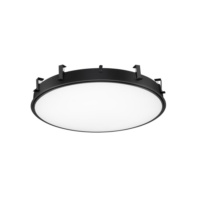 Sandy Black Aluminium & Acrylic LED 120W AC220-240V IP20 Eaglerise TUV driver 10744Lm Beam: 120o CRI>80 D: 100 H:12.5 cm Cut Out: 100,3 cm 3000K Dimmable