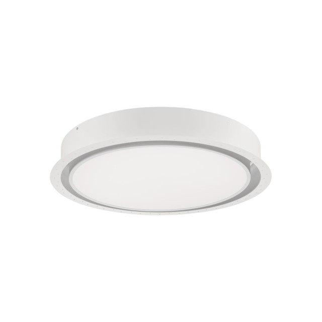 Sandy White Aluminium & Acrylic LED 40W AC220-240V IP20 Eaglerise TUV driver 4491Lm Beam: 120o CRI>80 D: 60 H:12 cm Cut Out: 67 cm 3000K Dimmable