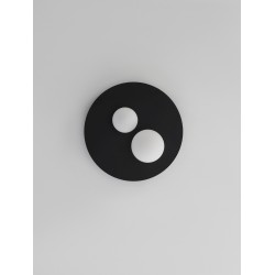 Triac Dimmable Sandy Black AluminiumOpal GlassLED 40 Watt 220 Volt1600Lm 3000K IP20D: 40 H: 17.5 cm