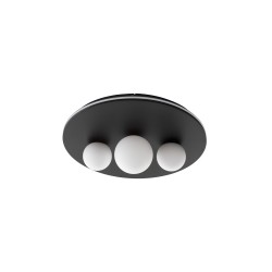 Triac Dimmable Sandy Black AluminiumOpal GlassLED 52 Watt 220 Volt2080Lm 3000K IP20D: 49.5 H: 17.5 cm