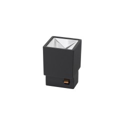 Sandy Black Aluminium 2.5W DC24V Osram W: 3.6 L: 3.6 H: 5.1 34Lm >90 3000K IP20