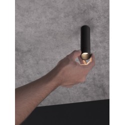 Sandy Black Aluminium LED 5 Watt 220-240 Volt 400mA 335Lm 3000K IP20 D: 3.2 H: 11.3 cm Cree Dimmable