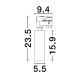 Sandy Black Aluminium 10 Watt 220-240 Volt 250mA 647Lm Led Chip Cree D: 5.5 H: 23.5 3000K IP20 Adjustable Driver included