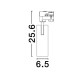 Sandy Black Aluminium 20 Watt 220-240 Volt 500mA 1371Lm Led Chip Cree D: 6.5 H: 25.6 3000K IP20 Adjustable Driver included